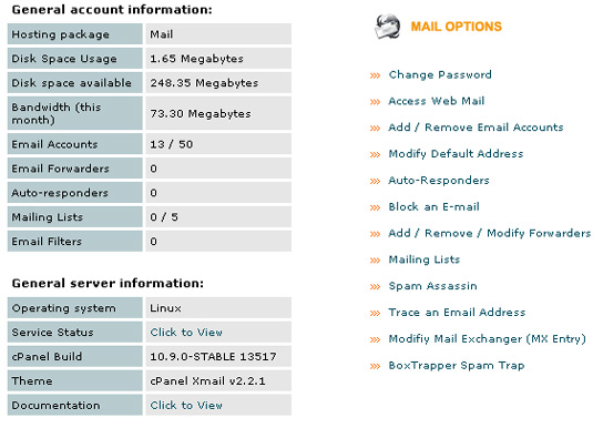 email web hosting